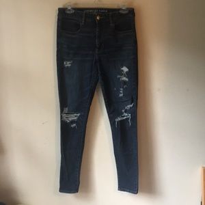 American Eagle Dark Wash Hi-Rise Jegging